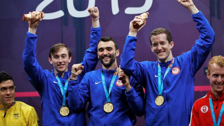 Equipo de squash de Estados Unidos con oro