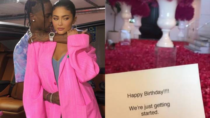 A unos días de que sea 10 de agosto para que Kylie Jenner cumpla 22 años de edad, el rapero ya comenzó a sorprender a su amada con un romántico detalle.