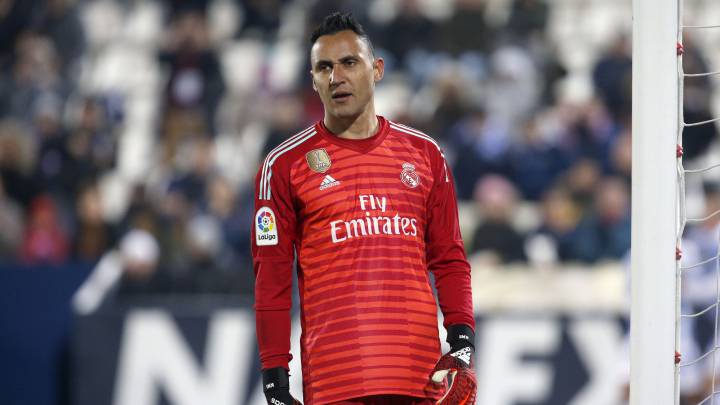 Keylor Navas con el Real Madrid
