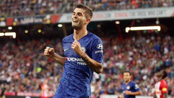 Christian Pulisic con el Chelsea