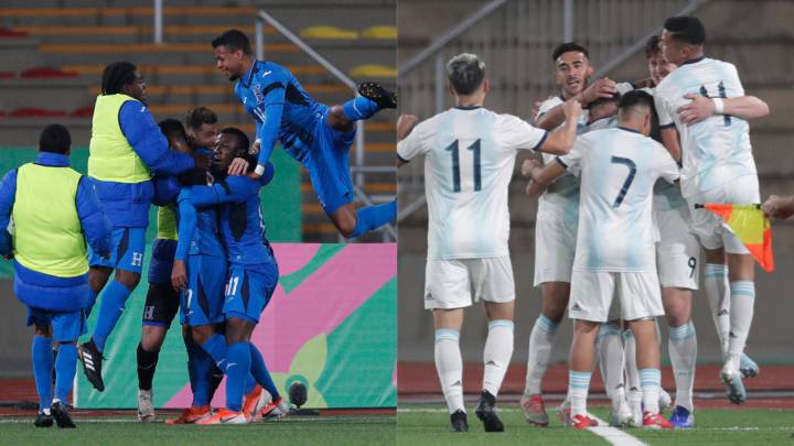 Selecciones de fútbol de Honduras y Argentina