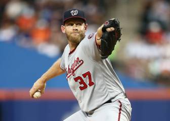 Strasburg, el pitcher con más Ks en la historia de los Nats