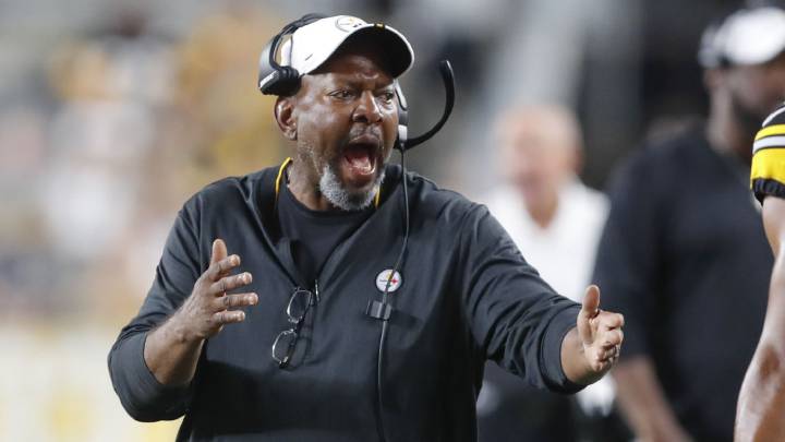 Darryl Drake en partido de los Steelers