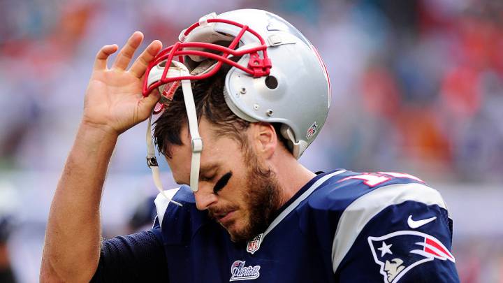 Tom Brady en partido de los Patriots