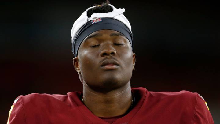 Dwayne Haskins con los Redskins