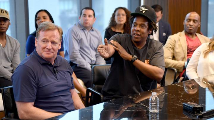 Jay-Z y Roger Goodell