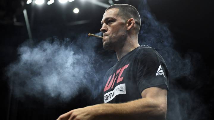 El misterioso cigarro de Nate Díaz previo a su entrenamiento