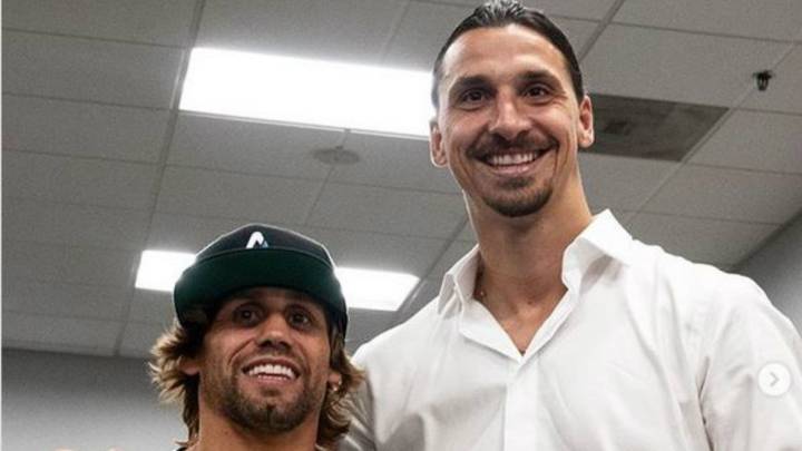 Zlatan presume su taekwondo a ex peleador de UFC