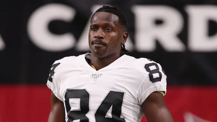 Antonio Brown con los Raiders