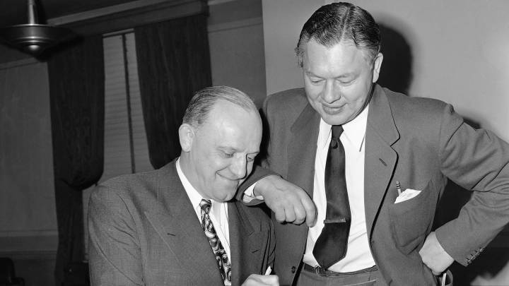 George Halas con Curly Lambeau