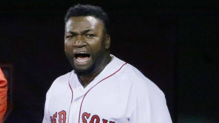 David Ortiz en partido de los Red Sox