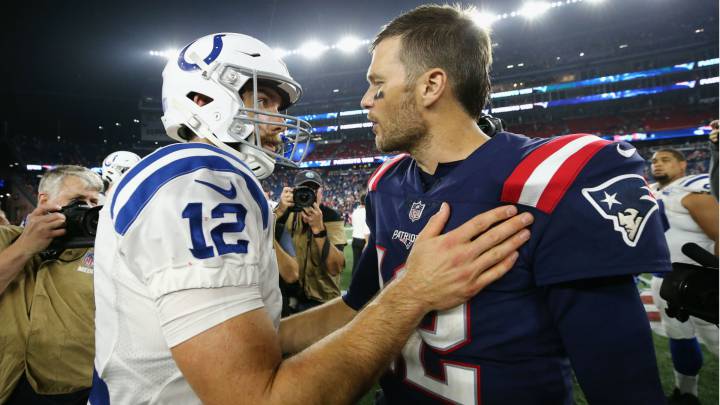 Andrew Luck y Tom Brady