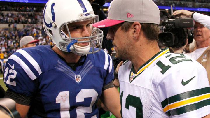 Andrew Luck y Aaron Rodgers