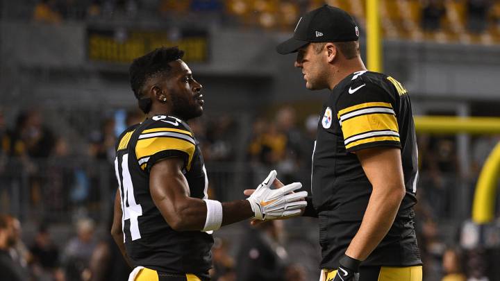 Antonio Brown y Ben Roethlisberger