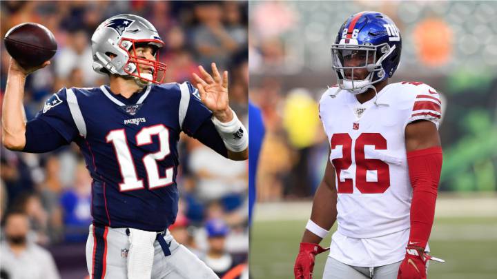 Tom Brady y Saquon Barkley