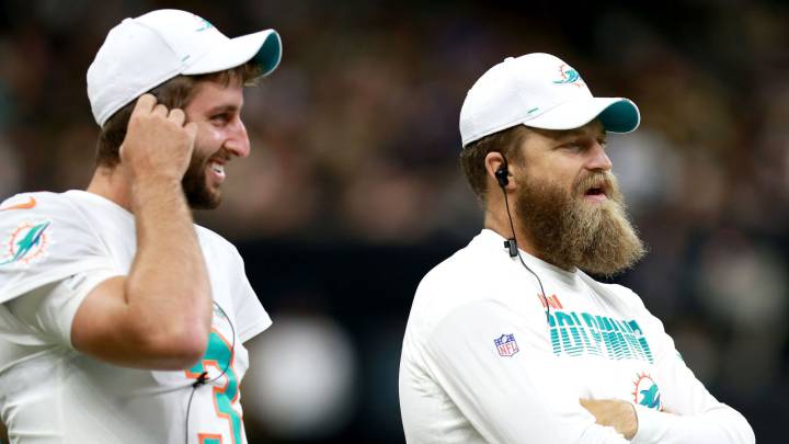 Josh Rosen y Ryan Fitzpatrick