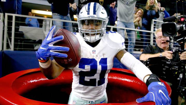 Ezekiel Elliott en partido de Cowboys