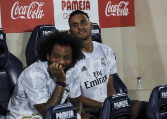 Melancólica despedida de los jugadores del Madrid a Keylor