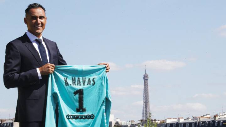 Keylor Navas con el PSG
