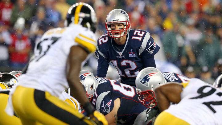 Tom Brady en partido contra Steelers