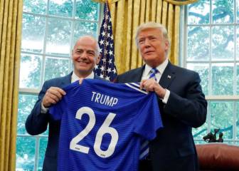 Trump se vio con Infantino para hablar sobre el fútbol femenino