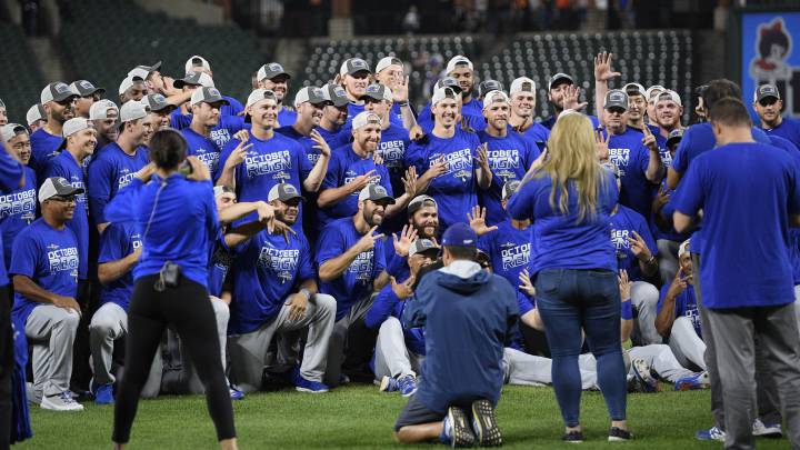 Dodgers celebran título divisional