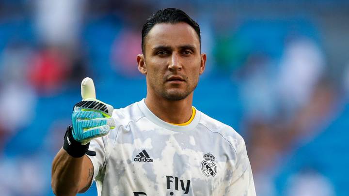 Keylor Navas con el Madrid