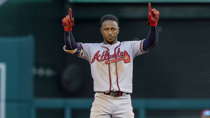 Ozzie Albies en partido de los Braves