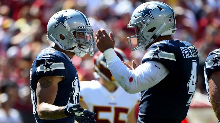Prescott y sus Cowboys dominan a los Redskins en Washington