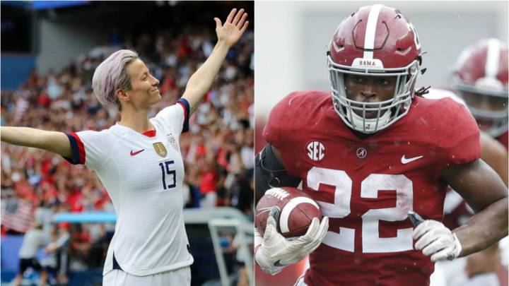 Megan Rapinoe y Najee Harris