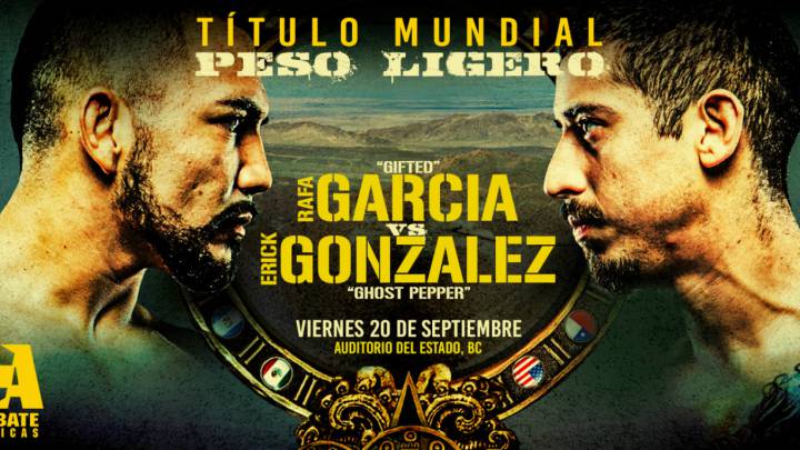 Cartelera de pelea García vs. González