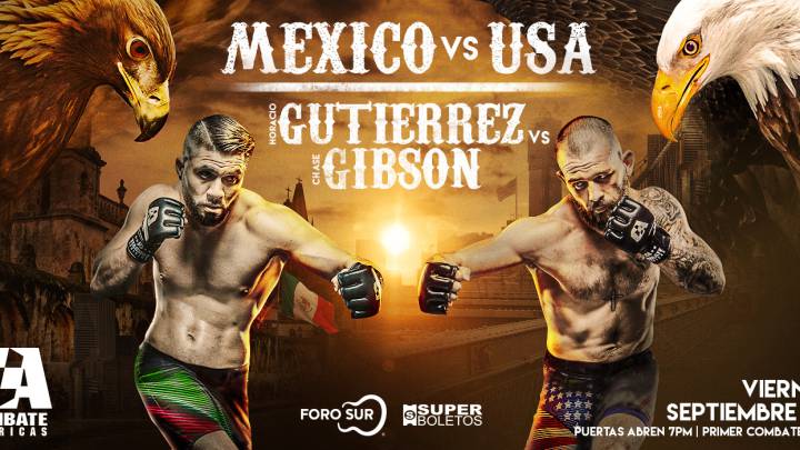 Cartel de pelea Gutiérrez vs. Gibson