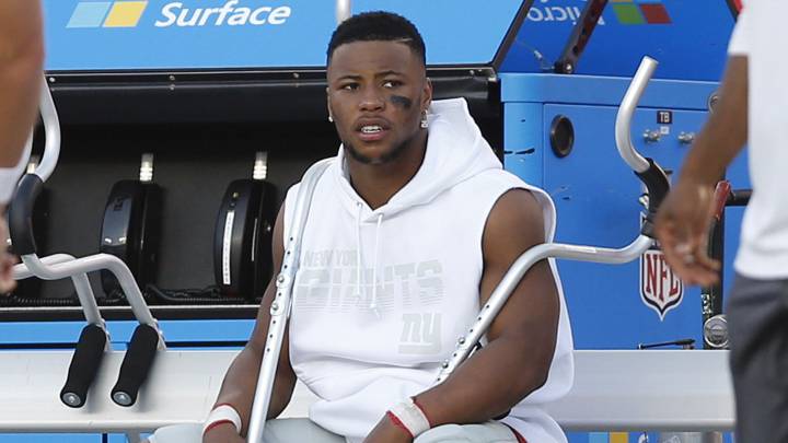 Saquon Barkley con Giants
