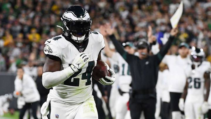 Jordan Howard de Eagles contra Packers