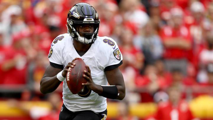 Lamar Jackson con los Ravens
