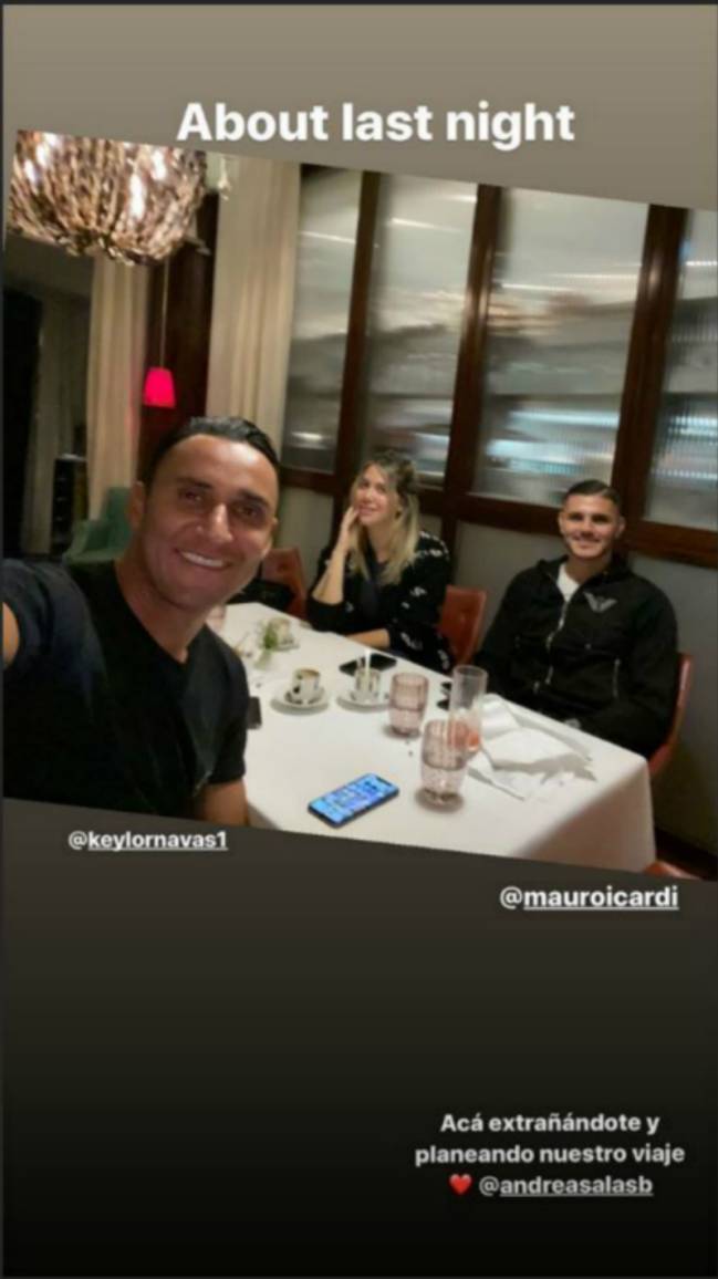 Familia de Wanda Nara y Keylor Navas planean viaje juntos