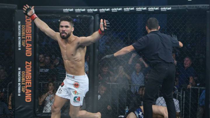 Horacio Gutiérrez tras vencer a Chase Gibson