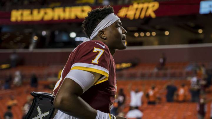Dwayne Haskins con los Redskins