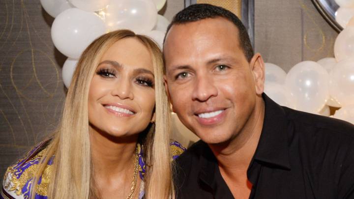 A Rod y Jennifer Lopez en los MTV VMA's Vanguard Awards, en el Beauty & Essex. Agosto 2018.