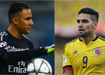 Keylor se prepara para detener a Falcao en la Champions