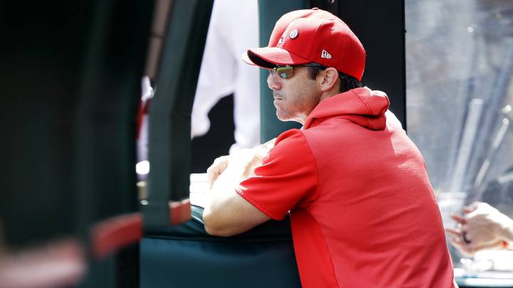 Brad Ausmus con Angels