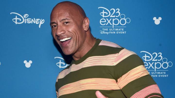 'The Rock' en la presentación de Disney D23 Expo 2019 en Walt Disney. California, 2019.