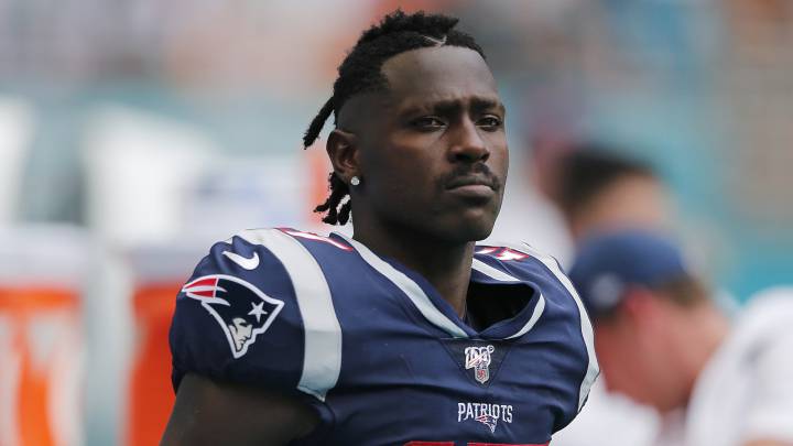 Antonio Brown en el Hard Rock Stadium en Miami, Florida. Septiembre, 2019.