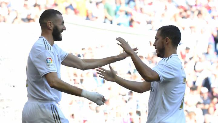 El delantero francés no dejó escapar la oportunidad y abrió el marcador en el Bernabéu al primer minuto de juego.