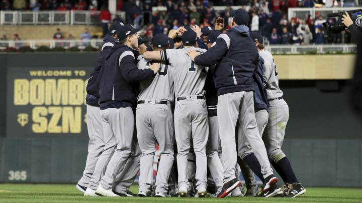 Yankees celebran pase a la ALCS