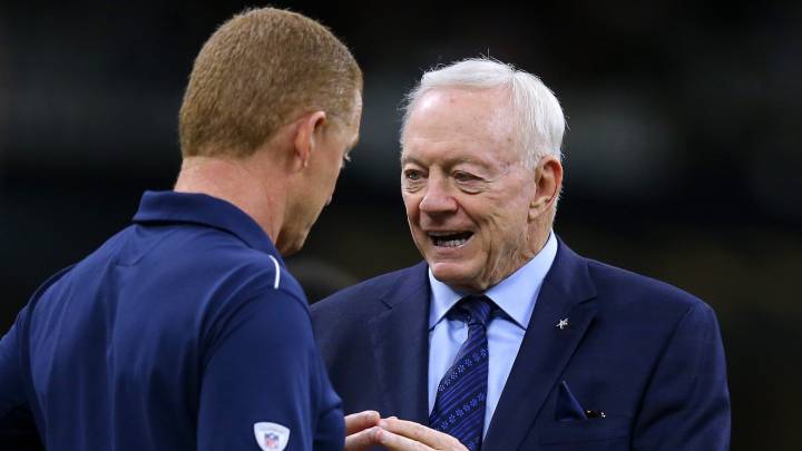 Jason Garrett y Jerry Jones