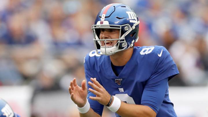 Daniel Jones con Giants