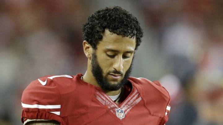 Colin Kaepernick en partido de 49ers