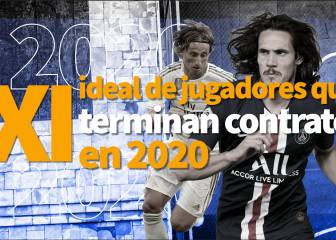 Cavani y Modric en el XI de los que terminan contrato en 2020
