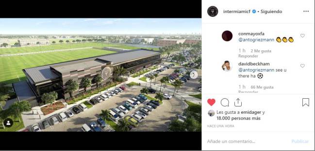 Respuesta de David Beckham al comentario de Griezmann